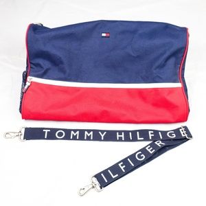Tommy Hilfiger Duffle Bag Blue Large Overnight Gym